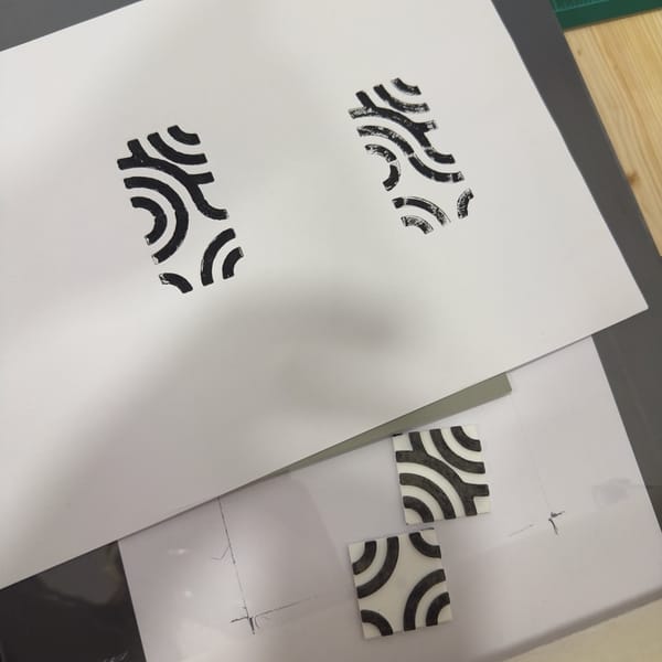 First Experiments in 3D Printing Relief Matrices